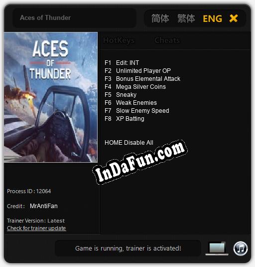 Aces of Thunder: Trainer +8 [v1.8]
