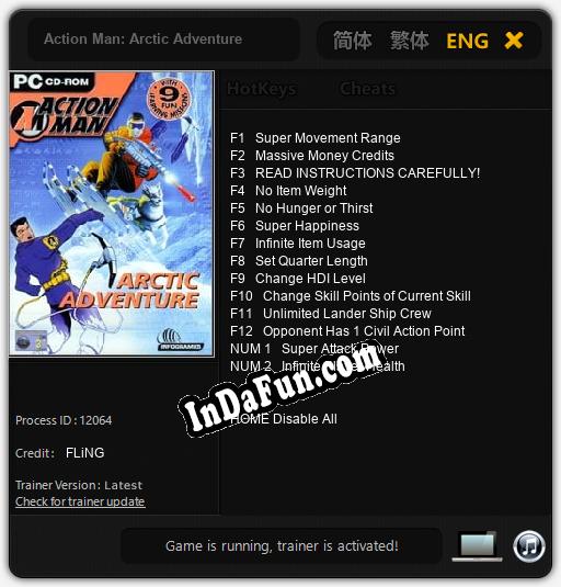 Action Man: Arctic Adventure: Cheats, Trainer +14 [FLiNG]