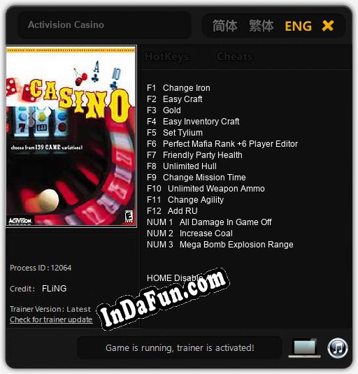 Trainer for Activision Casino [v1.0.1]