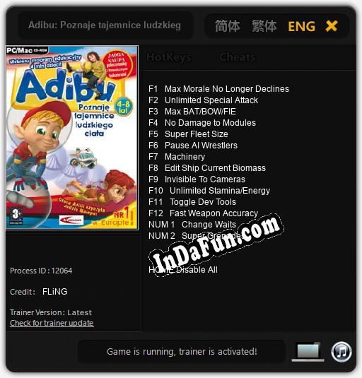 Adibu: Poznaje tajemnice ludzkiego ciala: Trainer +14 [v1.5] » Free ...