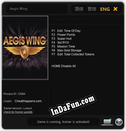 Aegis Wing: TRAINER AND CHEATS (V1.0.69)