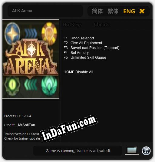 AFK Arena: Trainer +5 [v1.4]