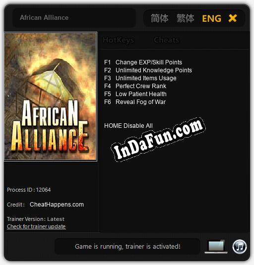 African Alliance: Cheats, Trainer +6 [CheatHappens.com]