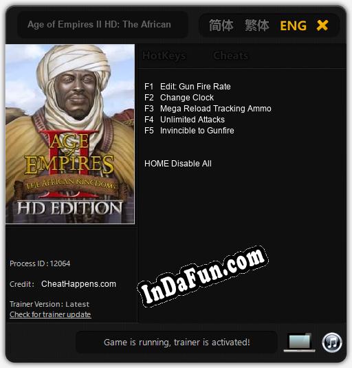 Age of Empires II HD: The African Kingdoms: Trainer +5 [v1.1]