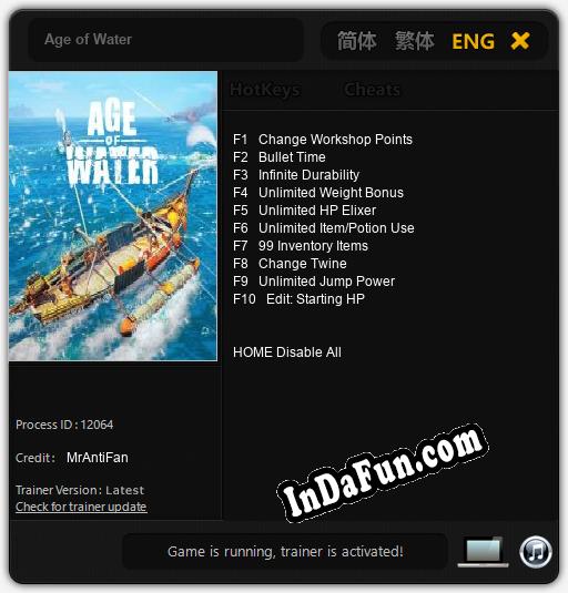 Age of Water: Cheats, Trainer +10 [MrAntiFan]