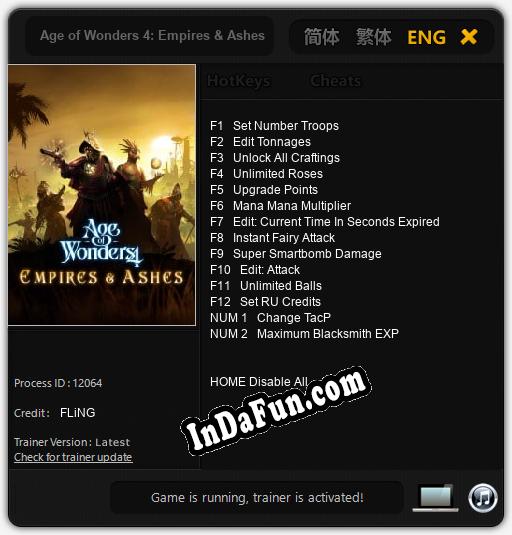 Age of Wonders 4: Empires & Ashes: TRAINER AND CHEATS (V1.0.55)