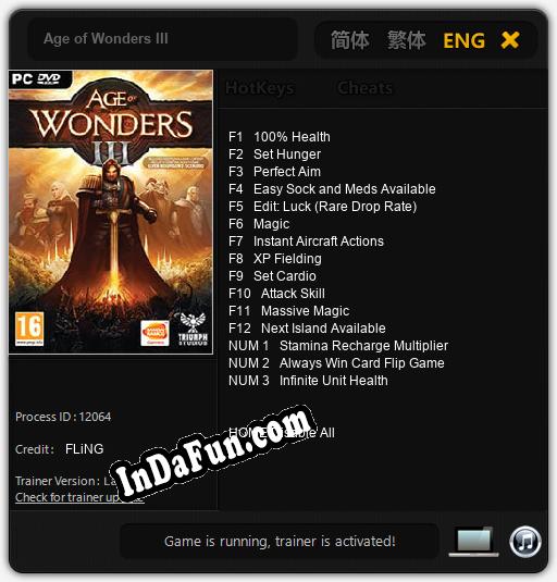 Age of Wonders III: Cheats, Trainer +15 [FLiNG]