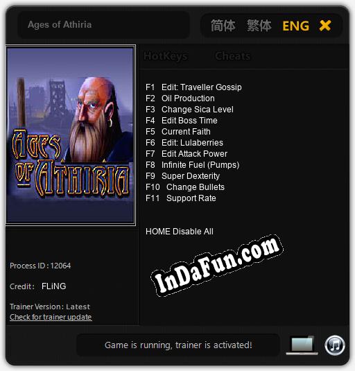 Ages of Athiria: Cheats, Trainer +11 [FLiNG]