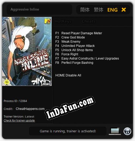 Aggressive Inline: TRAINER AND CHEATS (V1.0.59)