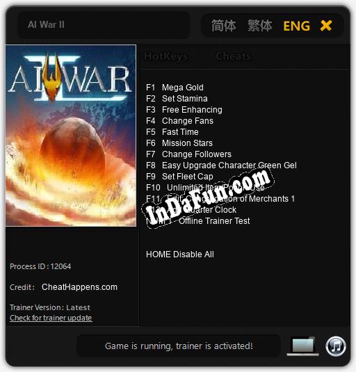 AI War II: Trainer +13 [v1.3]