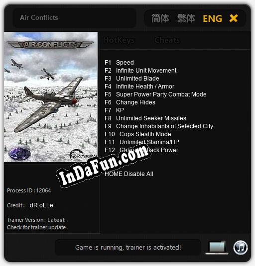 Air Conflicts: Trainer +12 [v1.2]