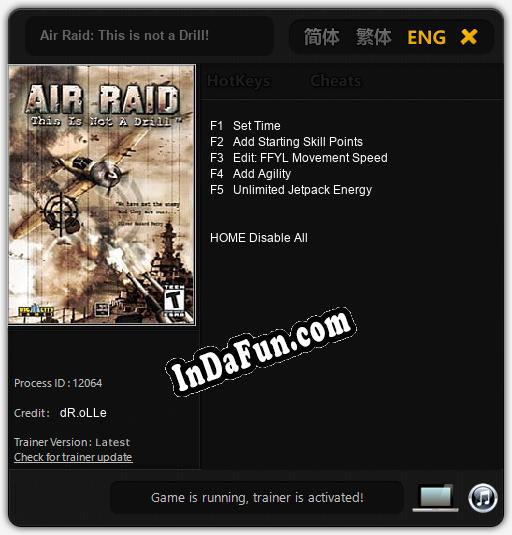 Air Raid: This is not a Drill!: Cheats, Trainer +5 [dR.oLLe]