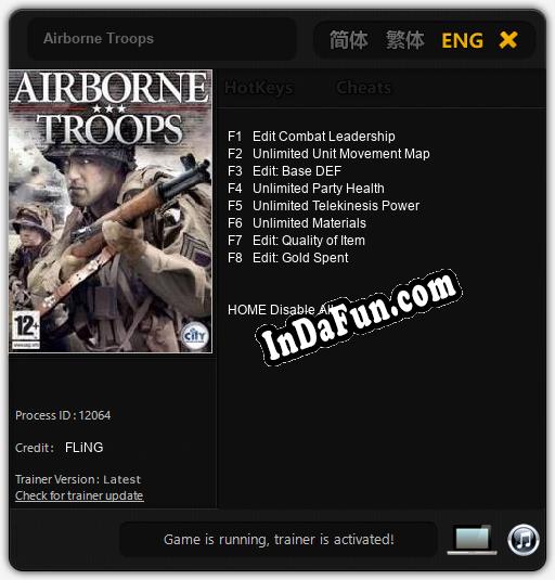 Airborne Troops: Cheats, Trainer +8 [FLiNG]