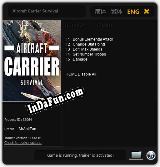 Aircraft Carrier Survival: Cheats, Trainer +5 [MrAntiFan]