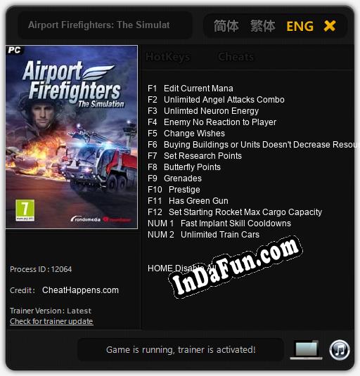 Airport Firefighters: The Simulation: Cheats, Trainer +14 [CheatHappens.com]