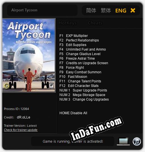 Airport Tycoon: Trainer +15 [v1.4]