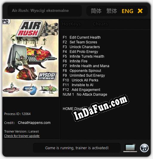 Air-Rush: Wyscigi ekstremalne: Cheats, Trainer +13 [CheatHappens.com]