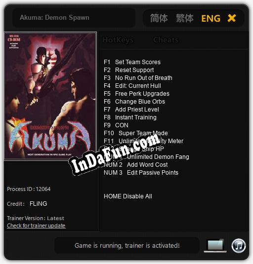 Akuma: Demon Spawn: Trainer +15 [v1.1]