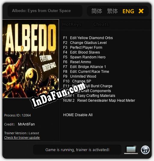 Albedo: Eyes from Outer Space: TRAINER AND CHEATS (V1.0.65)