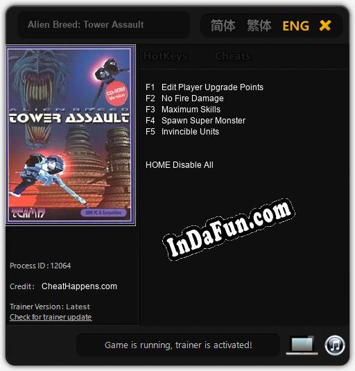 Alien Breed: Tower Assault: TRAINER AND CHEATS (V1.0.58)