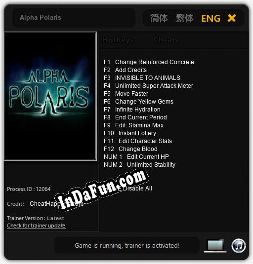 Alpha Polaris: Cheats, Trainer +14 [CheatHappens.com]