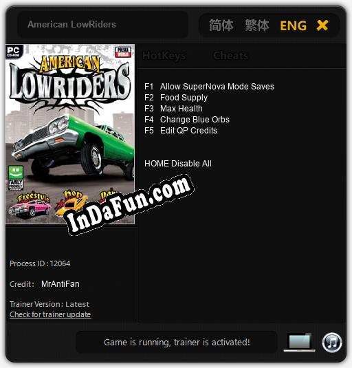 American LowRiders: Trainer +5 [v1.9]