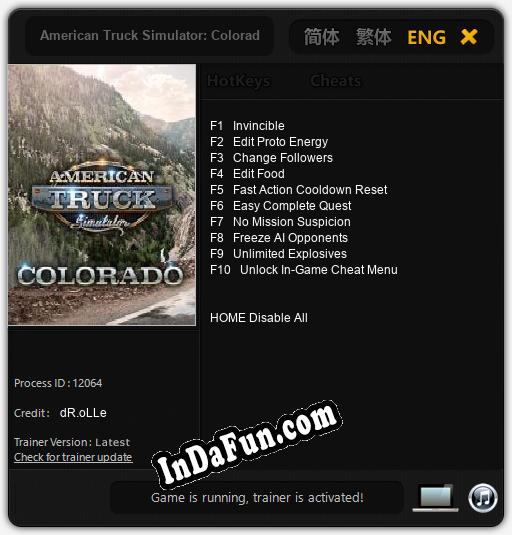 American Truck Simulator: Colorado: Cheats, Trainer +10 [dR.oLLe]