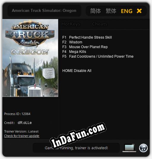 American Truck Simulator: Oregon: Cheats, Trainer +5 [dR.oLLe]