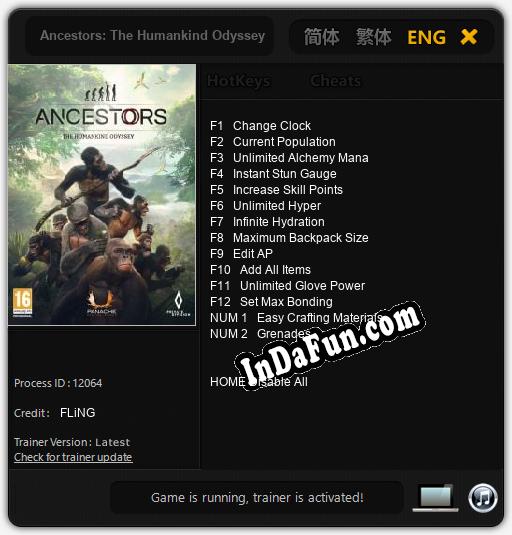 Ancestors: The Humankind Odyssey: TRAINER AND CHEATS (V1.0.73)