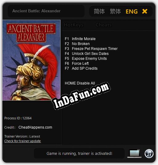 Ancient Battle: Alexander: Cheats, Trainer +7 [CheatHappens.com]