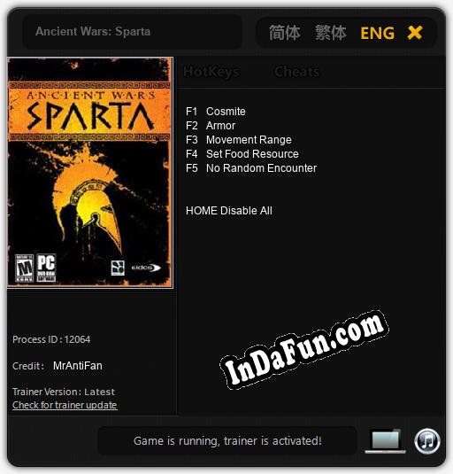 Ancient Wars: Sparta: Trainer +5 [v1.5]