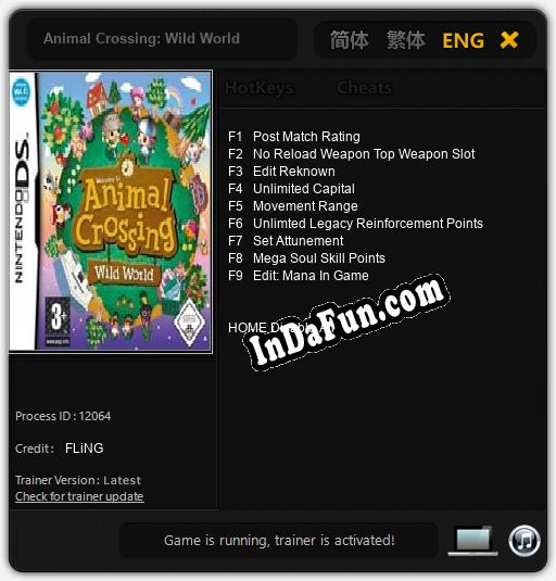 Animal Crossing: Wild World: TRAINER AND CHEATS (V1.0.93)