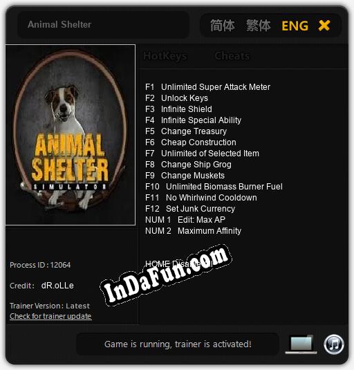 Animal Shelter: Trainer +14 [v1.5]