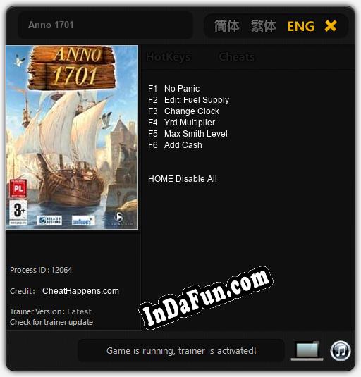 Anno 1701: Cheats, Trainer +6 [CheatHappens.com]