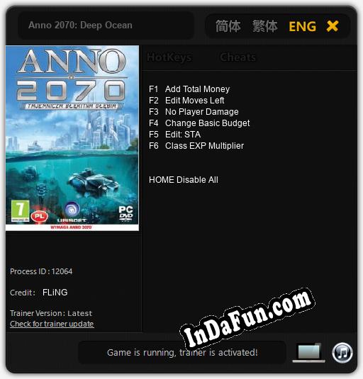 Anno 2070: Deep Ocean: TRAINER AND CHEATS (V1.0.19)