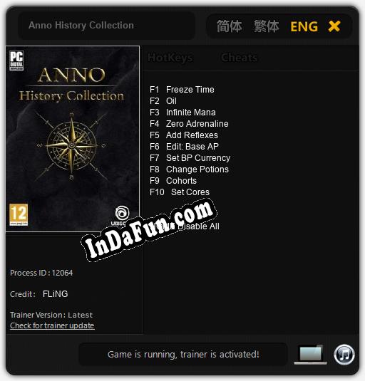 Anno History Collection: Cheats, Trainer +10 [FLiNG]