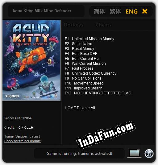 Aqua Kitty: Milk Mine Defender: Cheats, Trainer +12 [dR.oLLe]