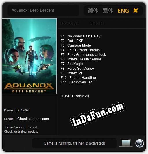 Aquanox: Deep Descent: Trainer +11 [v1.3]