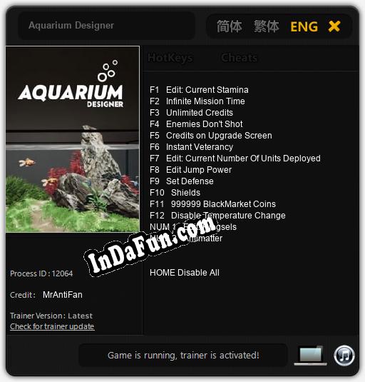 Aquarium Designer: Cheats, Trainer +14 [MrAntiFan]