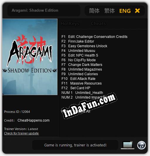 Aragami: Shadow Edition: Cheats, Trainer +14 [CheatHappens.com]