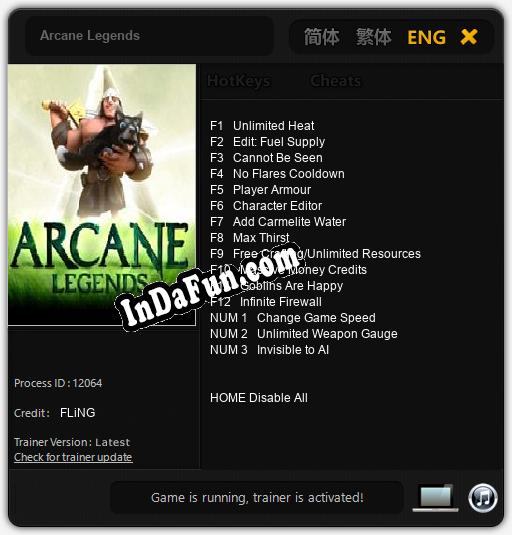 Arcane Legends: TRAINER AND CHEATS (V1.0.96)