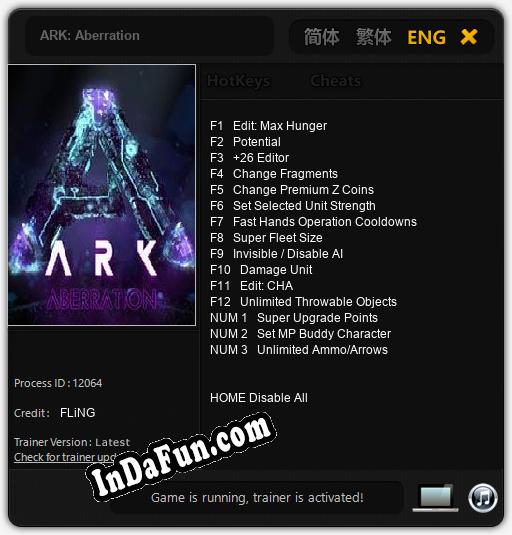 ARK: Aberration: Cheats, Trainer +15 [FLiNG]