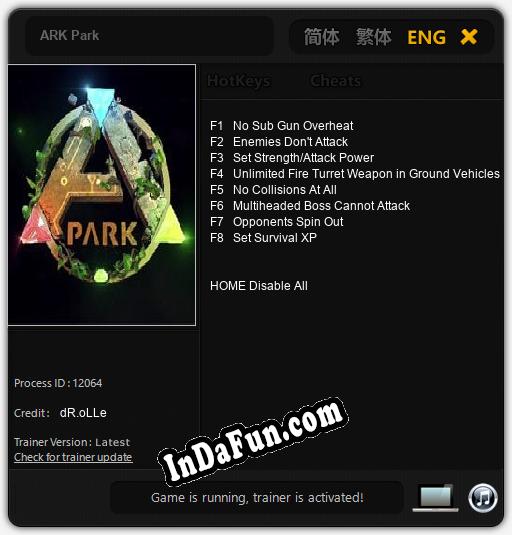 ARK Park: TRAINER AND CHEATS (V1.0.43)