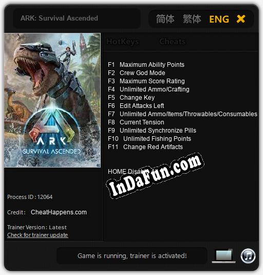 Trainer for ARK: Survival Ascended [v1.0.5]