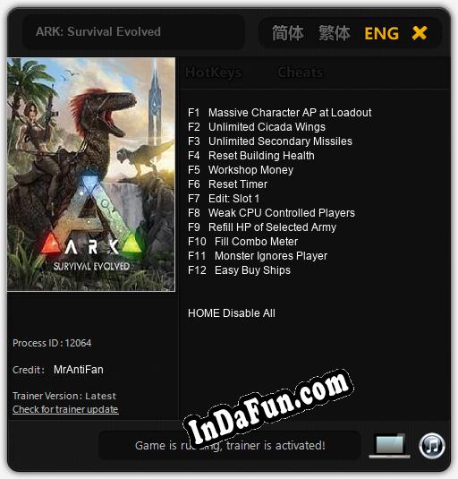 ARK: Survival Evolved: TRAINER AND CHEATS (V1.0.63)