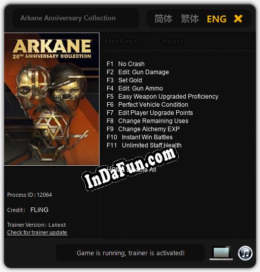 Trainer for Arkane Anniversary Collection [v1.0.9]