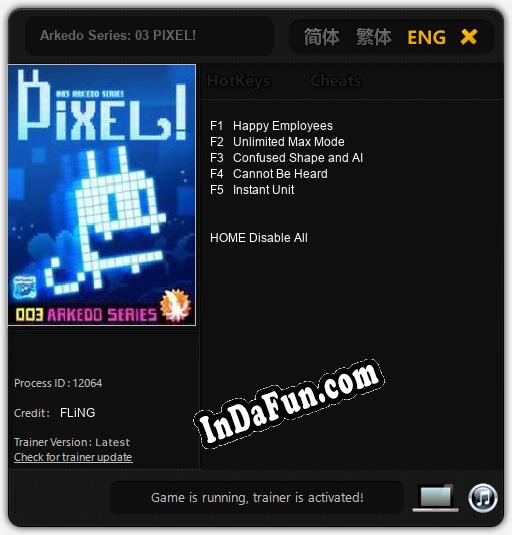 Arkedo Series: 03 PIXEL!: Trainer +5 [v1.2]