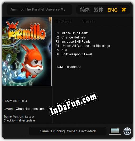 Armillo: The Parallel Universe Mystery: Cheats, Trainer +6 [CheatHappens.com]