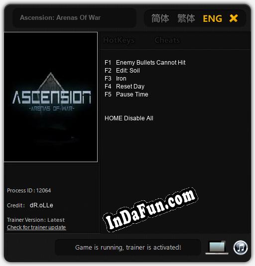 Ascension: Arenas Of War: Trainer +5 [v1.2]