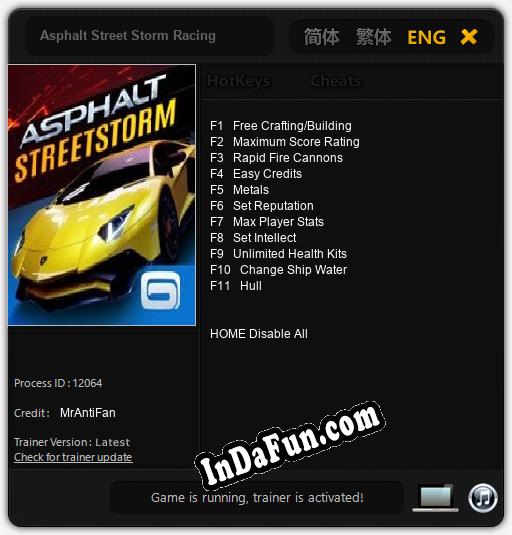 Asphalt Street Storm Racing: TRAINER AND CHEATS (V1.0.39)